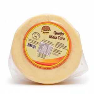 Queijo Meia Cura Sabores do Nordeste peça de 1 kg - Pacote com 06