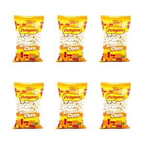 Biscoito de Coco Petyan 400g - pacote com 06
