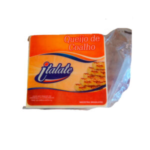 Queijo Coalho Italate peça de 500g  Pacote com 12